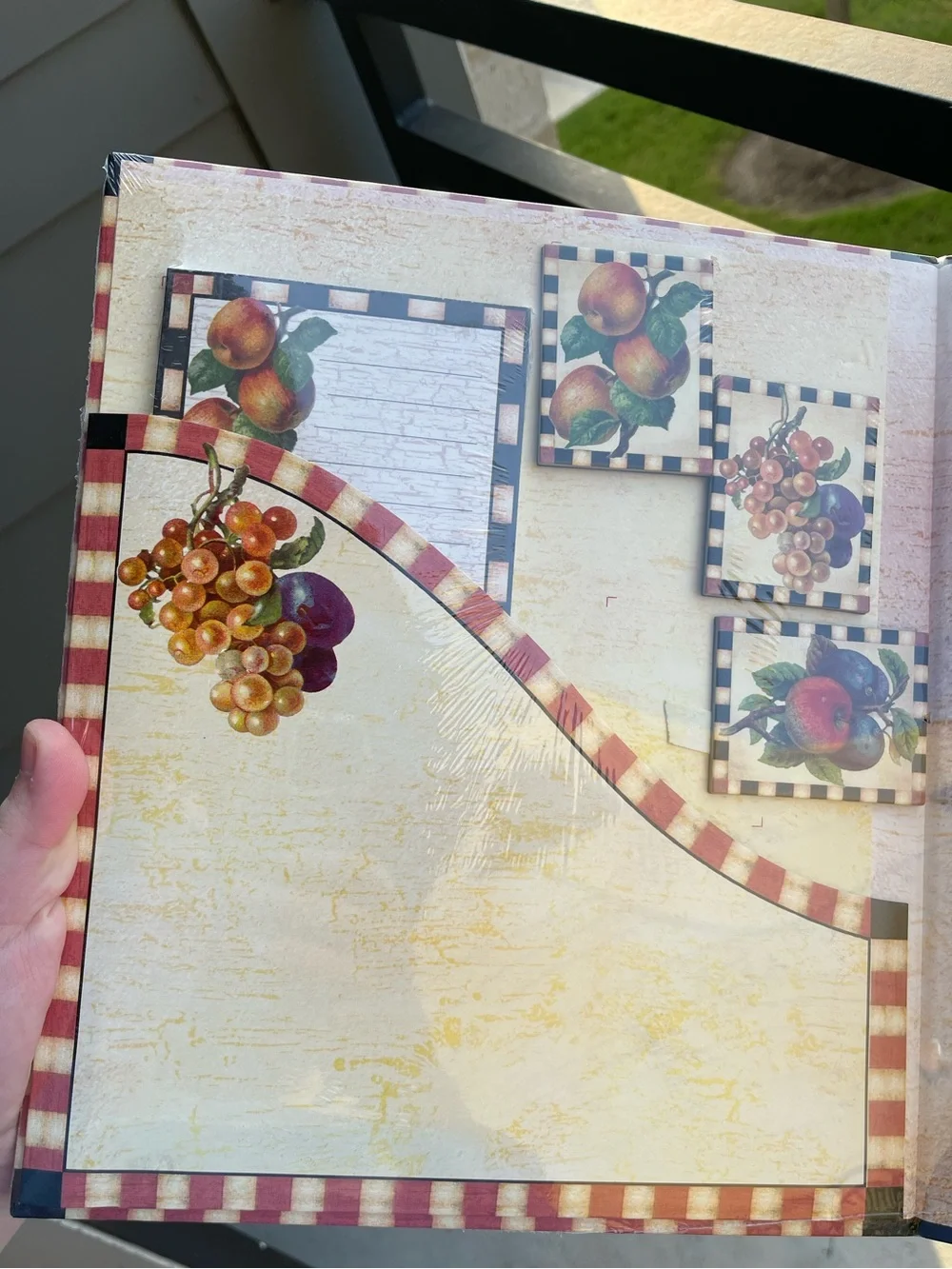 Recipe Binder with fruit Illustration